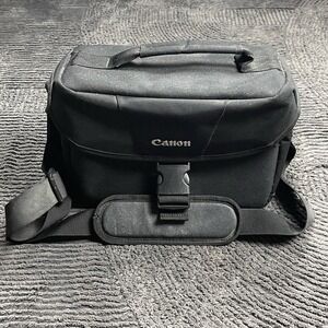 Canon Camera Bag Black Shoulder Case DSLR Mirrorless with Dividers Adjustable